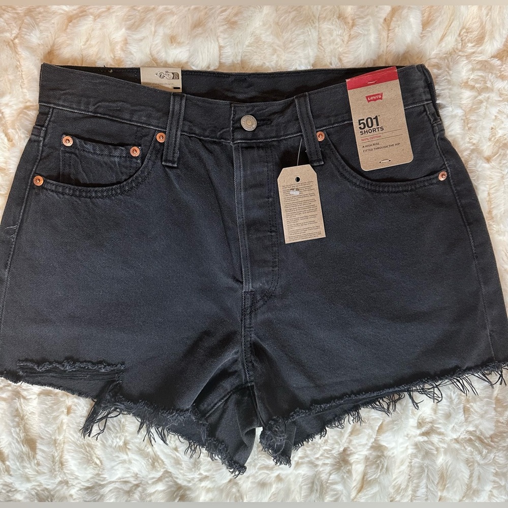Levi's Women's Dark Denim Jean Shorts